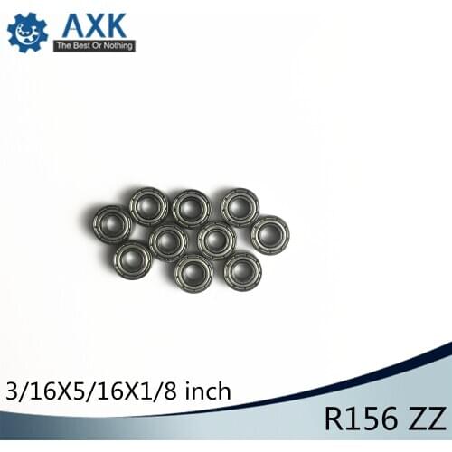 R156ZZ Bearing ABEC-1 (10PCS) 3/16"x5/16"x1/8" inch Miniature R156 ZZ Ball Bearings For RC Models