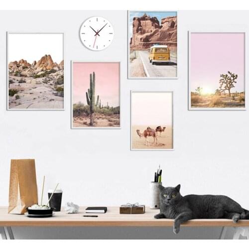 Nature Desert Travel Landscape Canvas Poster Nordic Cuctas Animal Wall Art Print Painting Picture Scandinavian Home Decor