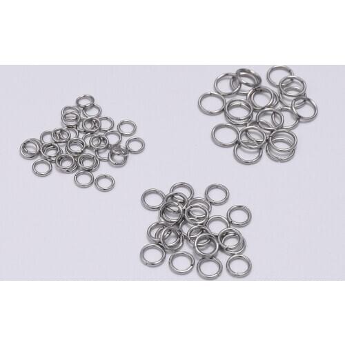 200Pcs Dia 3-15mm Stainless Steel Split Open Single Loops Jump Rings Connectors For DIY Jewelry Making Findings Accessories