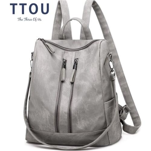 Luxury Designer Women Travel Backpack High Quality Soft PU Leather Women Backpack Fashion Girls School Backpack Women Backpack