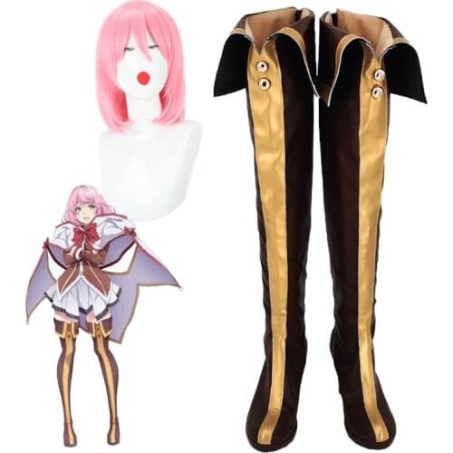Redo of Healer Kaifuku Jutsushi no Yarinaoshi Flare Freia Norun Kuratarissa Jioraru Cosplay Boots Norun Cosplay Wig Party Prop
