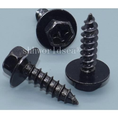 Shhworldsea Free Shipping 100PCS Hexagon head self-drilling screw Auto Metal Clip Car Matal fasteners Automotive Fastener clips