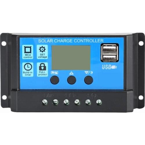 Solar System Controller Photovoltaic Street Light System Controller LCD Display Intelligent Charging Parameter Adjustable