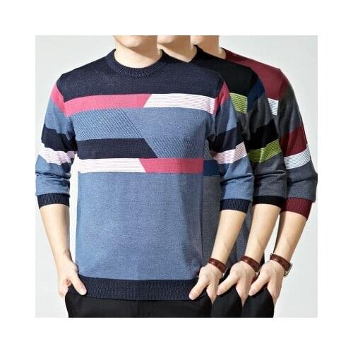 O-Neck Sweater Men Casual Dress Brand Clothing Mens Sweaters Cashmere Wool Pullover Men Long Sleeve Shirt Pull Homme