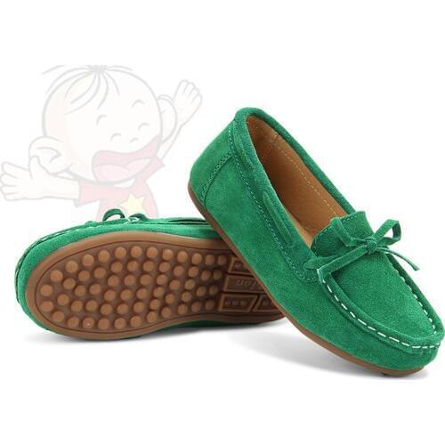 Girls leather shoes Childrens Shoes Mother & Kids girls suede genuine leather flat shoes fashion shoes slip-on cheap hot new