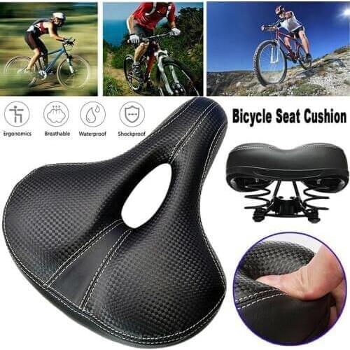 Bike Breathable Seat Cover Bicycle Soft Saddle Comfortable Foam Seat Cushion Cycling Saddle Hollow Bicycle Bike Accessories