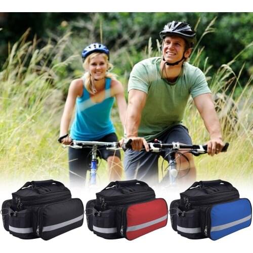 Cycling Double Side Rear Rack Tail Seat Pannier Pack Luggage Bags Mountain Bike Rear Carrier Large-capacity Waterproof Seat Bag