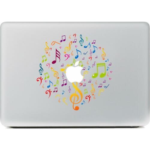 The charm of music Vinyl Decal Notebook sticker on Laptop Sticker For DIY Macbook Pro Air 11 13 15 inch Laptop Skin