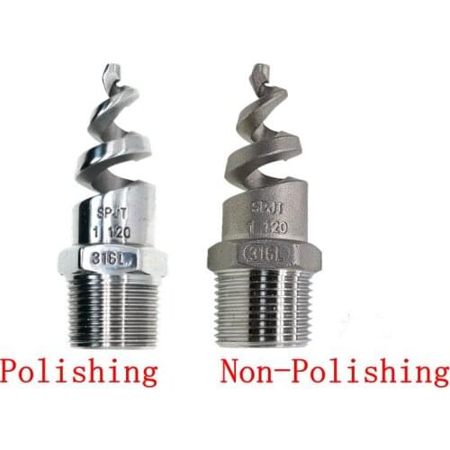 1/4" 3/8" 1/2" 3/4" 1" - 2" BSPT Male Spiral Cone Atomization Misting Spray Nozzle Sprinkler 304 Stainless Steel Home Garden