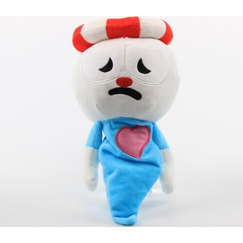1pcs Cute Cartoon 28cm Cuphead Plush Toys Doll Cuphead Ghost Plush Soft Stuffed Toys Doll for Kids Children Christmas Gifts