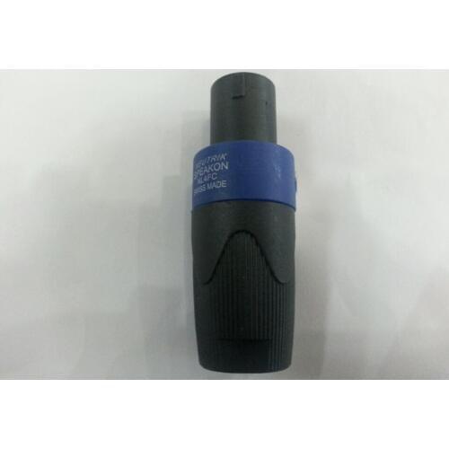 2PCS BLUE Speakon 4 Pin Male Plug Compatible Audio Cable ADAPTER