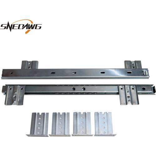 2pcs 27mm Width Cold-Rolled Keyboard Drawer Slide 350mm Length Ball Bearing Sliding Keyboard Shelf Full Extension Drawer Slide