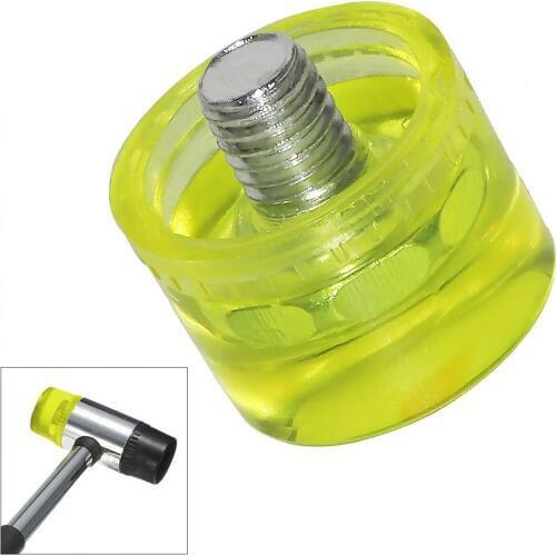 25mm Round Rubber Hammer Head Double Faced Work Glazing Window Beads Hammer with Replaceable Hammer Head Nylon Head Mallet Tool