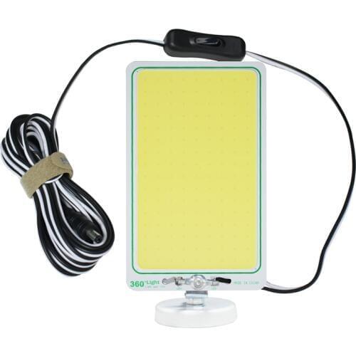 360light COB 12V LED camping car lighting waterproof outdoor rod light with magnet for Field camping Road trip Party Self-drive