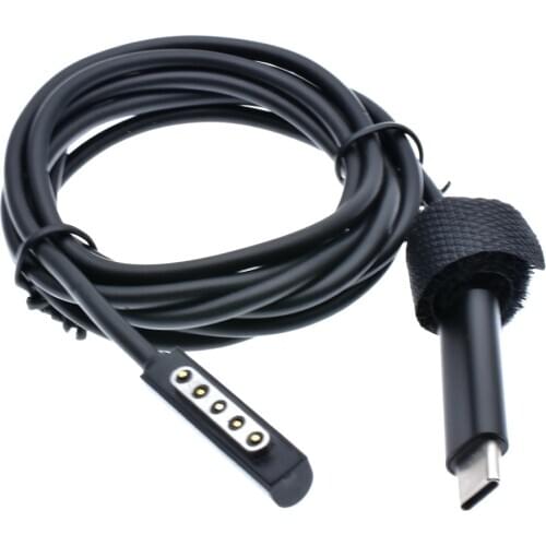 1.5M/4.9ft USB-C male head to surface pro 2 PD Power Charge Cable,type-c to surface device port Fast Charging Line12V 3A