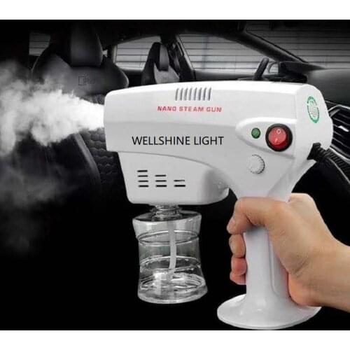 800ml Rechargeable Blue light Ray Nano Micro Steam Spray Gun Atomization Sterilizer Disinfection Smoke Fog Machine