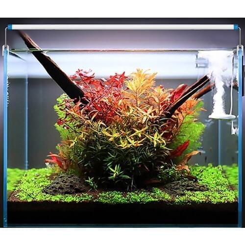 Aquarium Light Adjustable Support Aquatic Plant Lighting Aluminum Alloy Slim LED EU Plug