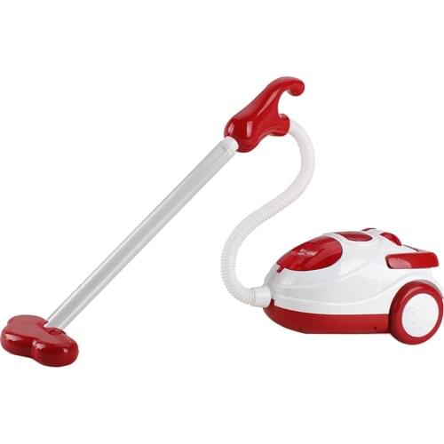 White Red Simulation Vacuum Cleaner Home Appliance Kids Role Play Toy