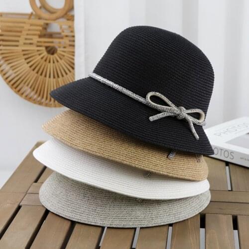 Shining Bow summer womens hats sun protection hat sun hat summer straw hat sun visor Beach sun protection Bucket hats for women