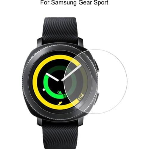 For Samsung Gear Sport Smart Watch 2.5D Tempered Glass Screen Protector Protective Film Anti Scratch HD Clear