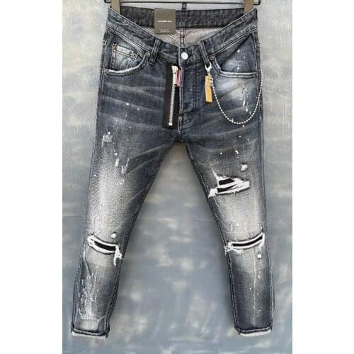 Women denim jeans classic,Authentic DSQUARED2,Retro,Italian brand ,Women/Men Jeans,locomotive,Jogging jeans,DSQ010-1