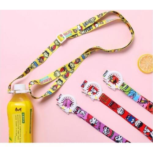 Hot Sail New Japanese Cartoon Beverage Bottle Adjustable Strap Mineral Water Carrying Strap Kettle Water Bottle