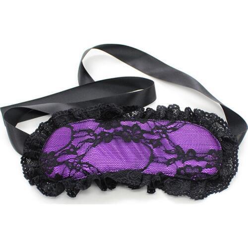 BDSM Lace Eye Mask Guiding Flirting Game Sexy Bondage Gear Sex Toys for Woman Sleep Rest Padded Shade Cover Blindfolds