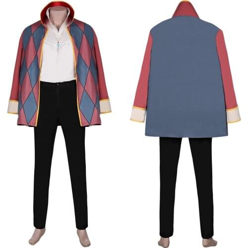 Movie Howl‘s Moving Castle-Howl Cosplay Costume Cloak Outfits Halloween Carnival Suit