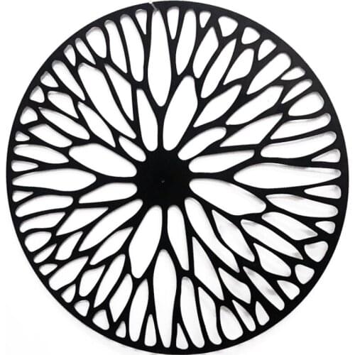 Round flower style powder coated home wall decor metal iron wall decoration