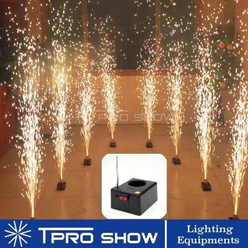 Mini Fireworks Base Wireless Remote Control Systems 8Cues 12Cues Wedding Machine Cold Fountain Stage Lighting Effect For Wedding