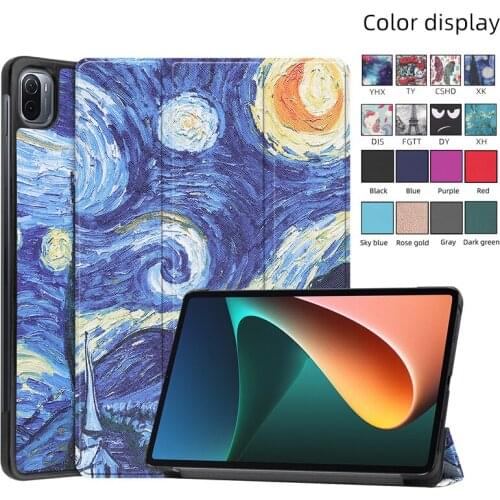 PU Leather Fashion Case for Mi Pad 5 Pro Smart Stand for Mi Pad 5/Mi Pad 5 Pro 5G Auto Sleep Magnetic Cover Protective Shell