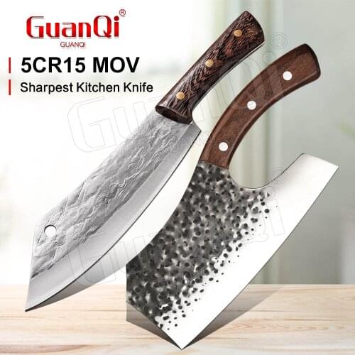 Handmade Chef Knife Razor Sharp Cleaver Kitchen Knife Traditional Stainless Steel Butcher Meat Chopping Cleaver Cooking Knives
