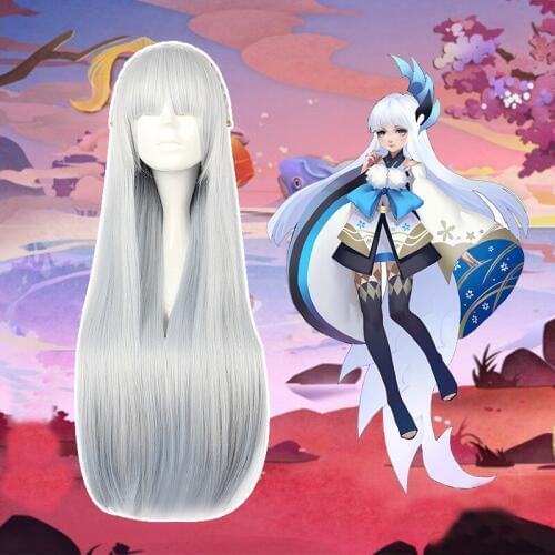 Game Onmyoji Cosplay Wigs Yuki Onna Cosplay Wigs Heat Resistant Synthetic Game Cosplay Wig Halloween Carnival Cosplay Women Wigs