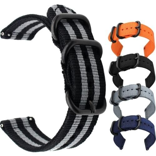 20mm Watch strap for Samsung Galaxy Watch Active 2 40/44mm Sport Nylon Smart Wristbands for Huami Amazfit Bip GTS GTR 42mm Band