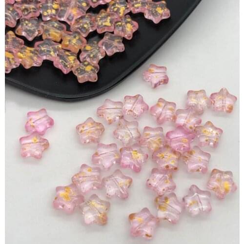 8mm Glass Beads Small Star Mini Five-pointed Stars DIY Exquisite Earrings Fashion Bracelet Accessories Wholesale High Quality