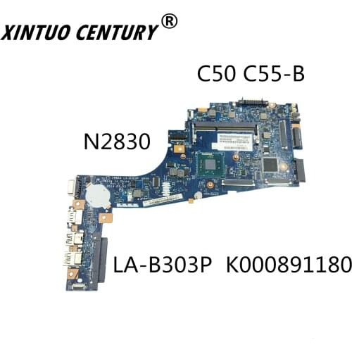 Toshiba C50 C55 C50-B C55-B C50B C55B SR1W4 N2830 CPU anakart LA-B303P K000891180 100% test