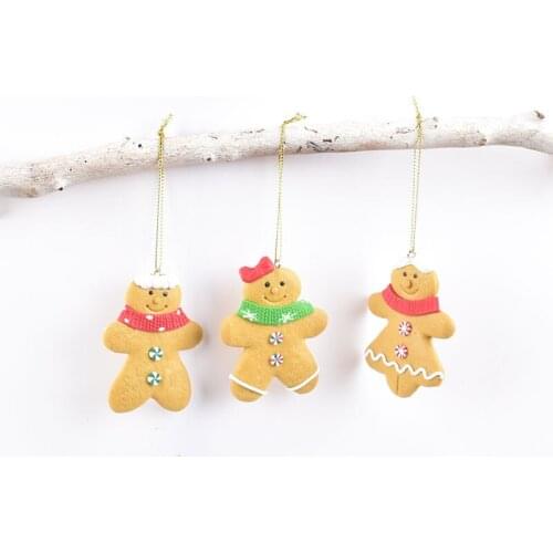 Christmas tree decorations Christmas children decoration gifts clay cookies men and soldiers decoration pendants single