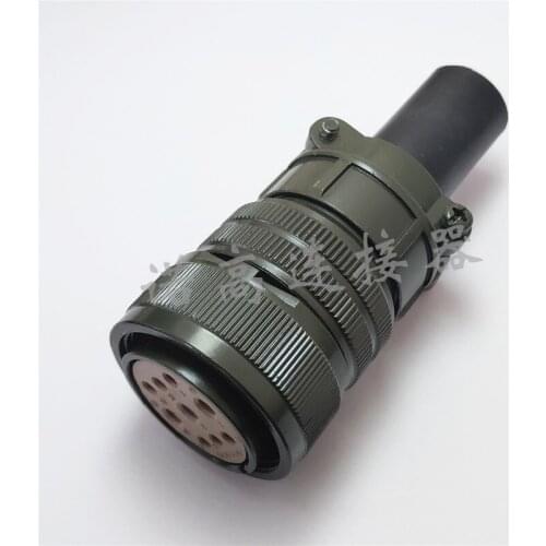 Military Standard Aviation Cable Connector 9Pin MS3108B 24-11S Motor Cable Connector Power Connecting Plug Army Green