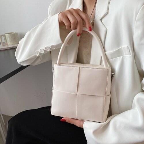 High Quality Ladies Fashion Woven Small Square Bag 2021 New Handbag Korean Version of The Net Red One-shoulder Messenger Bag