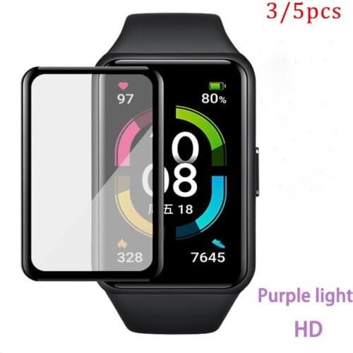 Screen Protector For Huawei Honor Band 6 Soft Protective Film 3D Curved Composite Film For Honor Band 6 Smart Watch Accessories