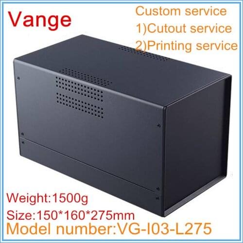 1pcs/lot control center enclosure box Iron metal material instrument box case 150*160*275mm powder injection process