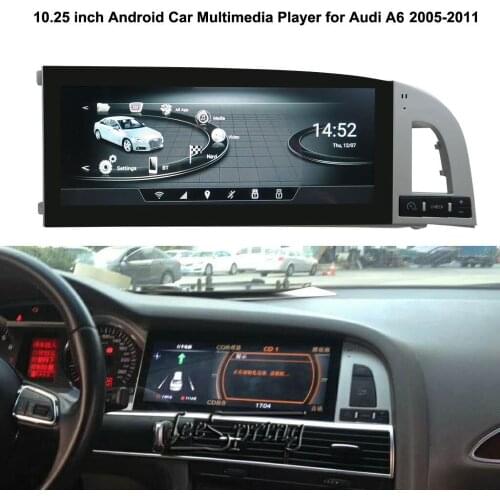 10.25 inch Android Car Multimedia Player for Audi A6 A6L auto gps navigation