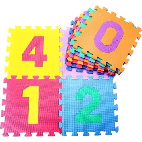 10pcs 30X30cm Kids Playing Foam Carpet EVA Jigsaw Foam Puzzle Play Mat Toys For Baby Learning And Education Goma Eva