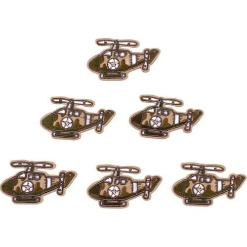 10pcs Embroidery Airplane Patches Iron On Caroon aircraft Stickers DIY Sewing Kids Garments Bags Hats Shoes Decorative Appliques