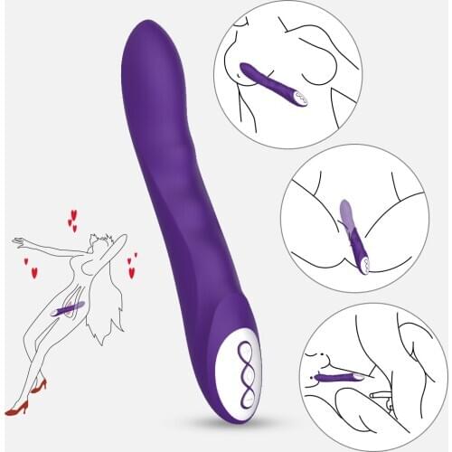 10 Speed Vibrating Rechargeable Masturbation thrusting Dildo Vibrator G-spot Vibration Rabbit Vibrator USB Sex Toy for woman