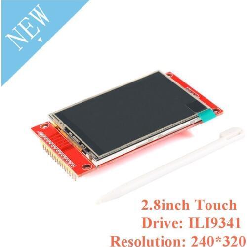 2.8 Inch 2.8" TFT Color Touch Screen LCD Display Module Drive ILI9341 Interface SPI 3.3V/5V Resolution 240*320 For Arduino