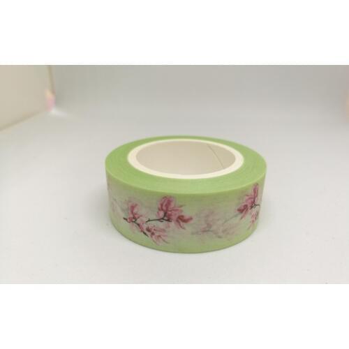 2pcs 1.5cm Lovely pink wintersweet Washi Tape DIY decoration Scrapbooking Sticker Label Masking Tape School Office Supply