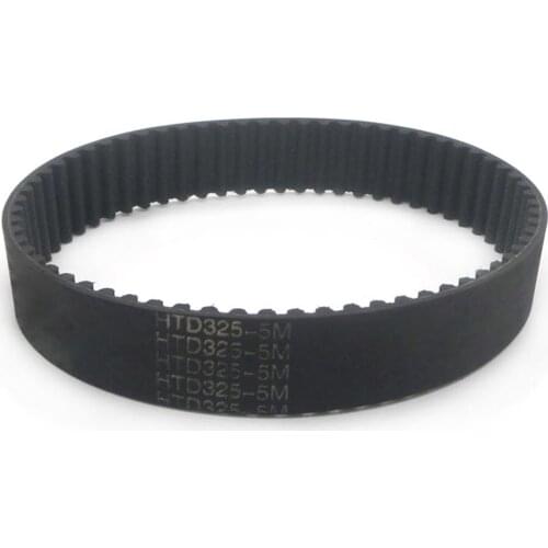 2pcs HTD 5M Synchronous Timing Belt, 180/210/225/235/250/285/295/330/305/320/325-5M, 15/20/25mm Width, 5mm Pitch, Rubber Gear