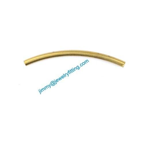 2013 New Jewelry findings Brass Bent Tubing tube spacer tube beads spacer bar for bracelet 2*33mm