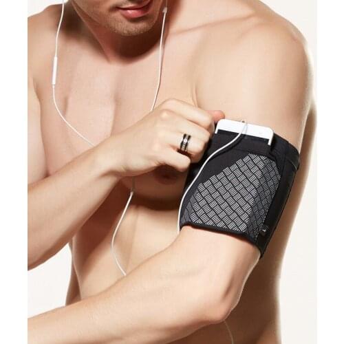 2020 new reflective sports arm bag running mobile phone bag anti-theft personal hand bag arm belt elastic arm sleeve